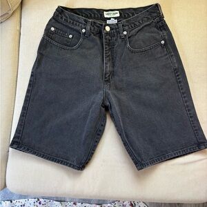 Guess Men's Black Jean Shorts